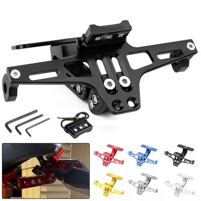 Universal License Plate Bracket Adjustable Registration Plate Holder Motorbike Parts