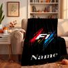 F1 Custom Flannel Blankets Soft Warm Cozy Throws for Home Decor Holiday Gifts
