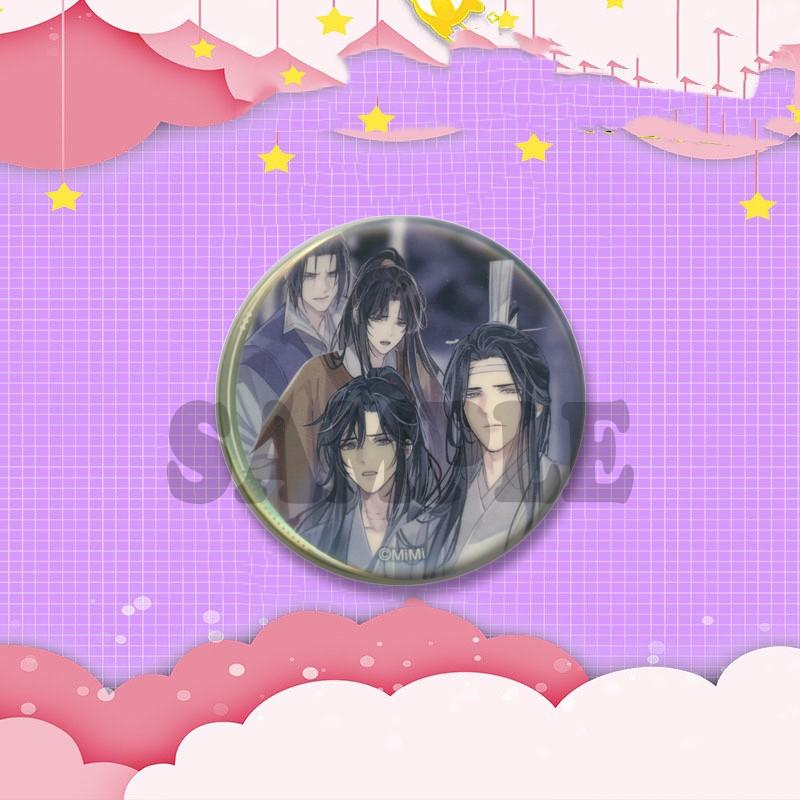BL Anime Peripheral Coin Brooch Mo Dao Zu Shi Lan Wangji Wei Wuxian Enamel Pins Backpack Clothing Jewelry Badge Accessories Gift