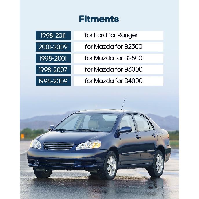 ECCPP Tailgate Door Handle 1998-2011 for Ford for Ranger Outer Replacement Rear Door Handle 1 PC Black 1L5Z 9943400-AAATEX