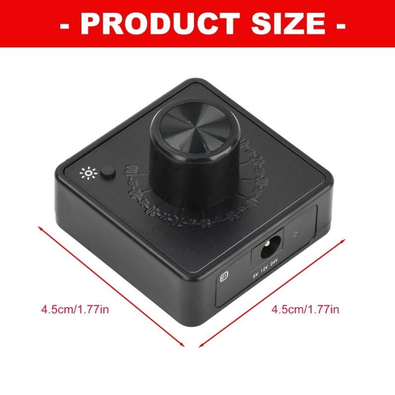 Compactly Speed Controller for 4 Wire Fan 5V 12V Input PD Fast Charging and Backlit Design