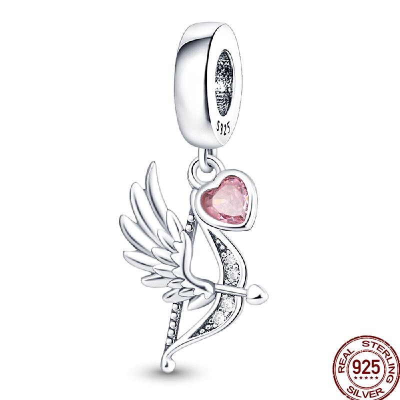 Copper Pure Pink Love Puppy Pet Pink Perfume Pendant Beads Suitable For 3Mm Original Bracelet Diy Jewelry