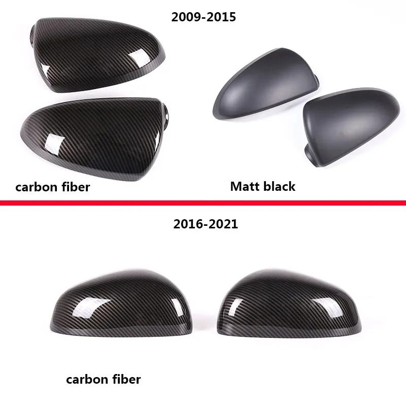 For Mercedes Benz Smart 451 453 Fortwo Forfour 2009-2026 ABS Matt black Car Rearview Mirror Cover trim sticker Car Accessories