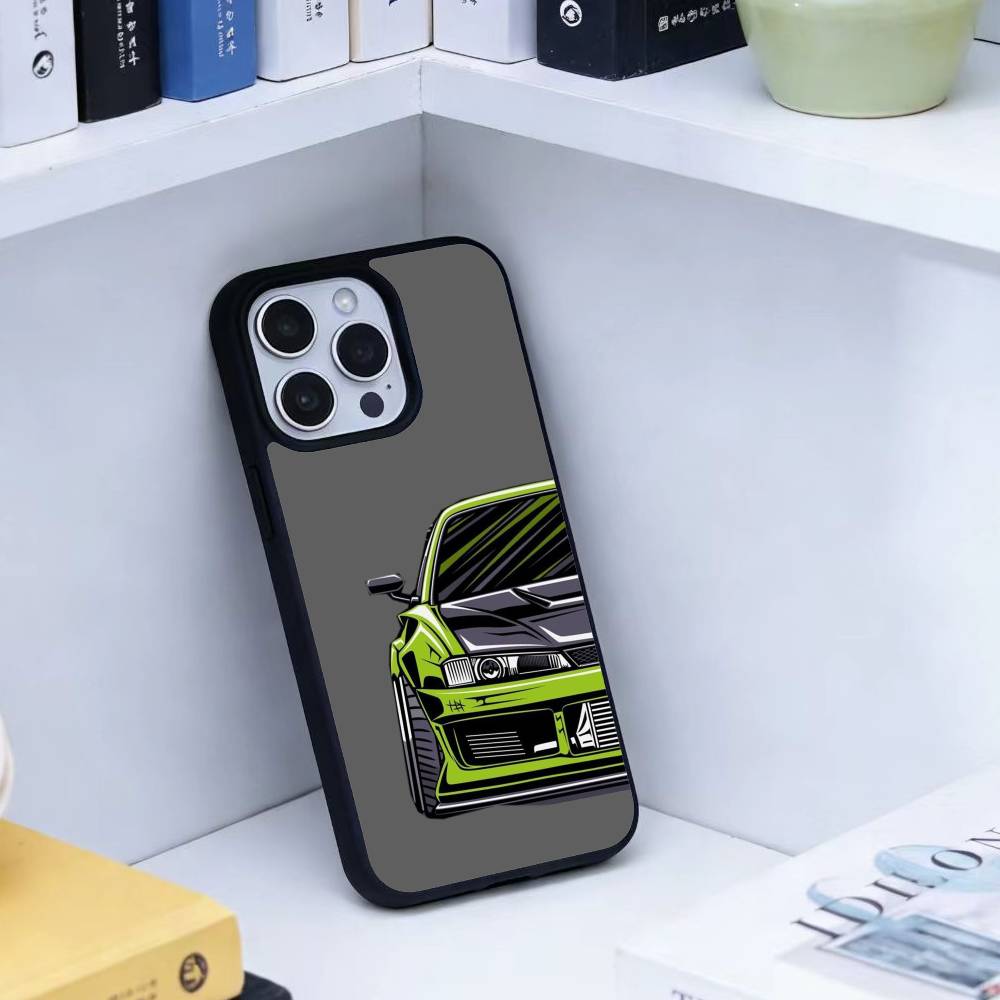 Cool Sports Car Phone Case For iPhone 14,16,15,13,17,12,Plus,Pro,Max Magnetic For Magsafe Frosted Cover