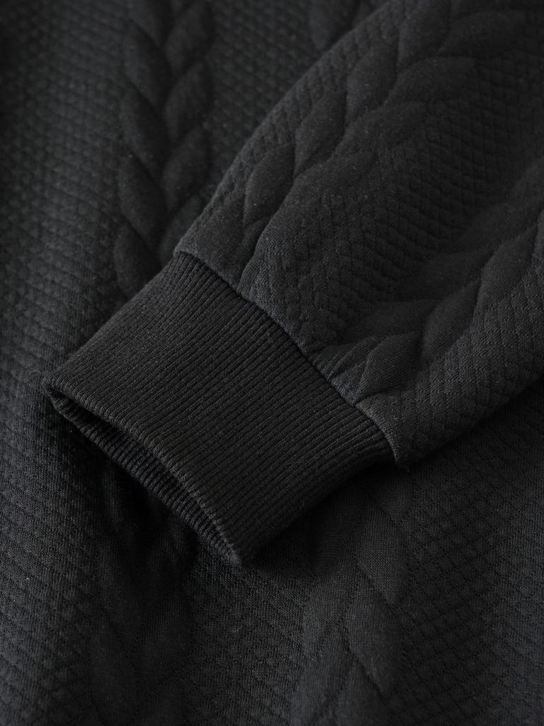 Men's Casual Half-Zip Pullover Hoodie with Lapel - 2025 Spring/Autumn Style