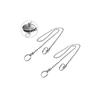 Samcos Bath Stopper Chain, 304 Stainless Steel, for Rubber Stoppers, 74cm Long, 4.5mm Ball Diameter, Repair Parts for Unit Baths, Kitchens, Bathrooms,