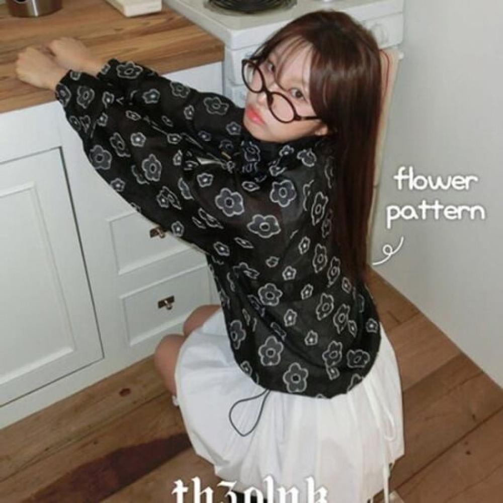 The Pink Women Flower Lace Embroidery Windbreaker Jacket