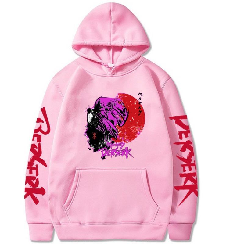 Berserk Japanese Animation Hoodies Women Men Long Sleeve Hooded Sweatshirts Unisex Casual Fashion Pullover Clothing