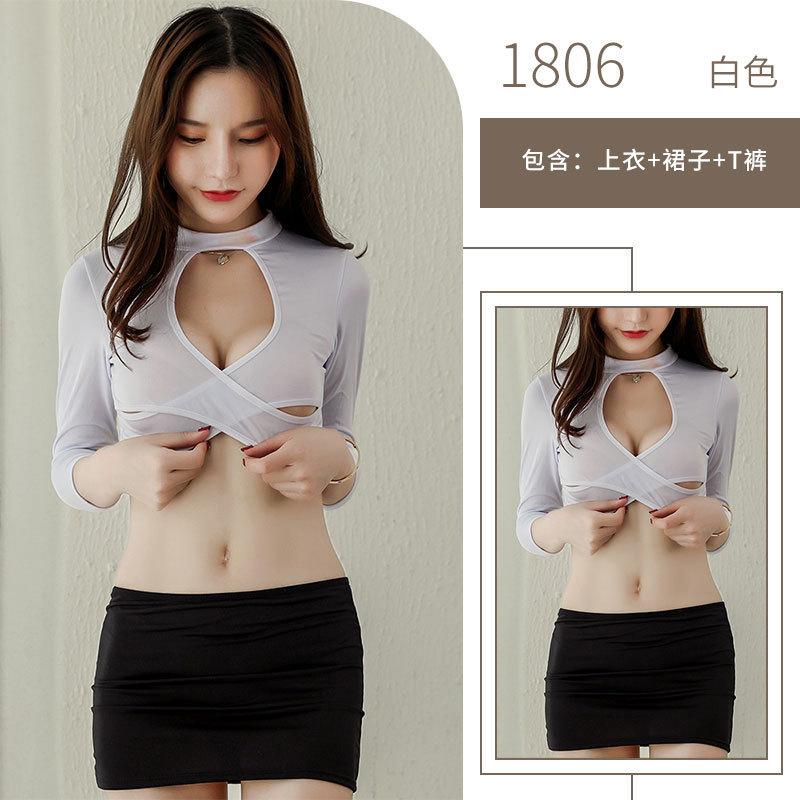 Sexy lingerie Sexy professional women Secretarial clothing Perspective corset Hips Passion clothes Pure desire