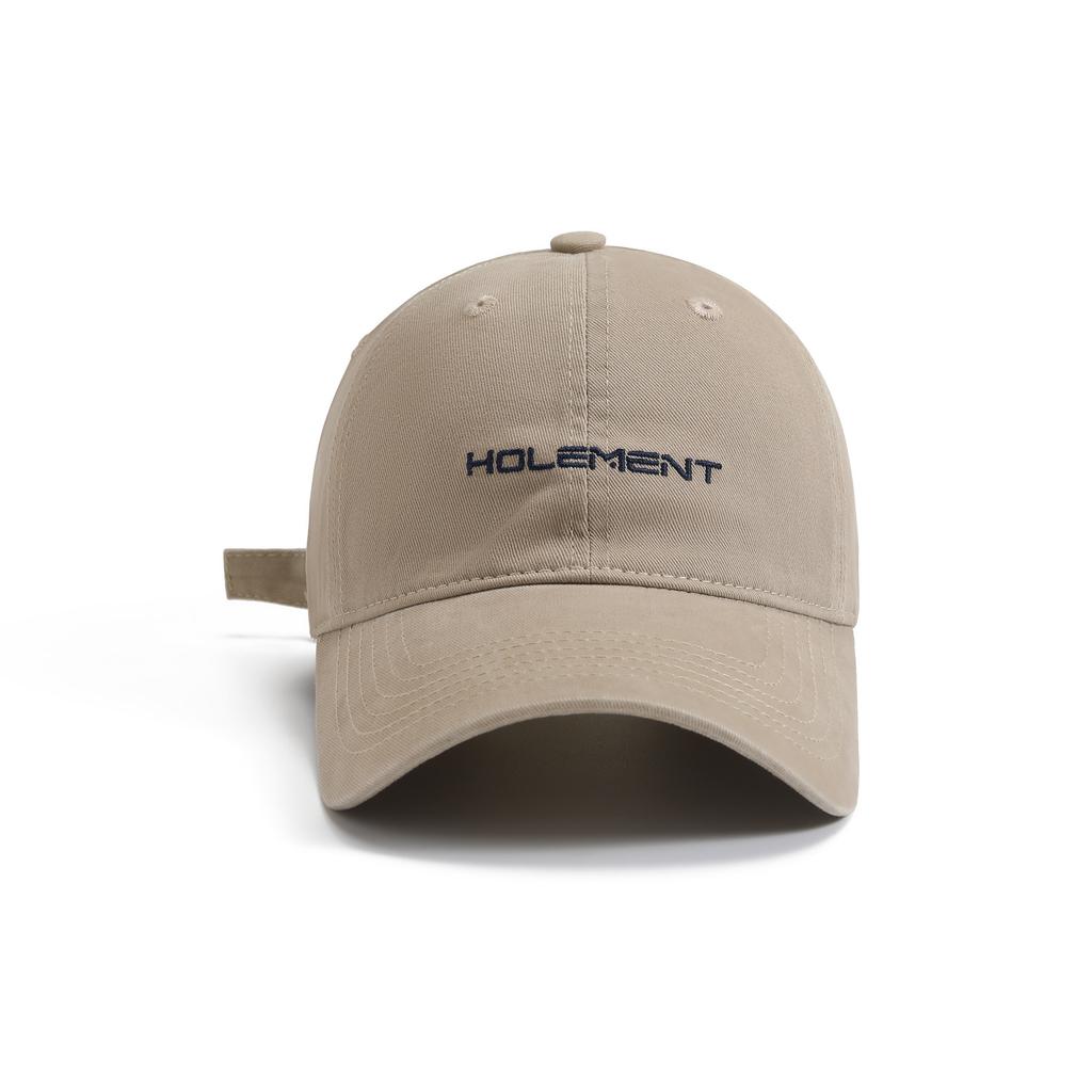 Fashion Hat Simple washed alphabet baseball cap Women's spring summer dopamine big head circumference wide brim cap Casual versatile trendy hat