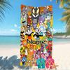 Customizable personalized beach towels Cuphead themed designs.Suitable for the beach, yoga, sports;ideal as beach accessories