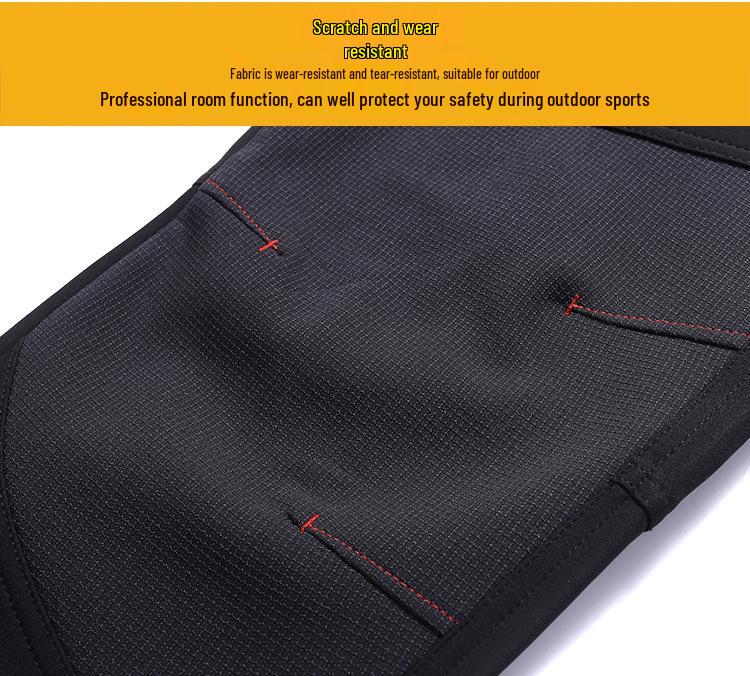 Men's Plus Size Fleece-Lined Winter Mountaineering Suit: Windproof, Rainproof, Thick, and Warm.