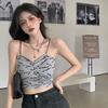 Damen Sweat T-Shirts Ärmellose Sling Tops für Mädchen Sexy Tops Tanktops Lässige Weste Rückenfrei Bedruckte T-Shirts