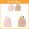 Cute Bear Pattern Casual Backpack Made Of Corduroy For Daily Use
