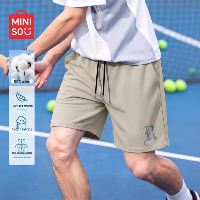 

MINISO Men s Pure Cotton Casual Shorts L