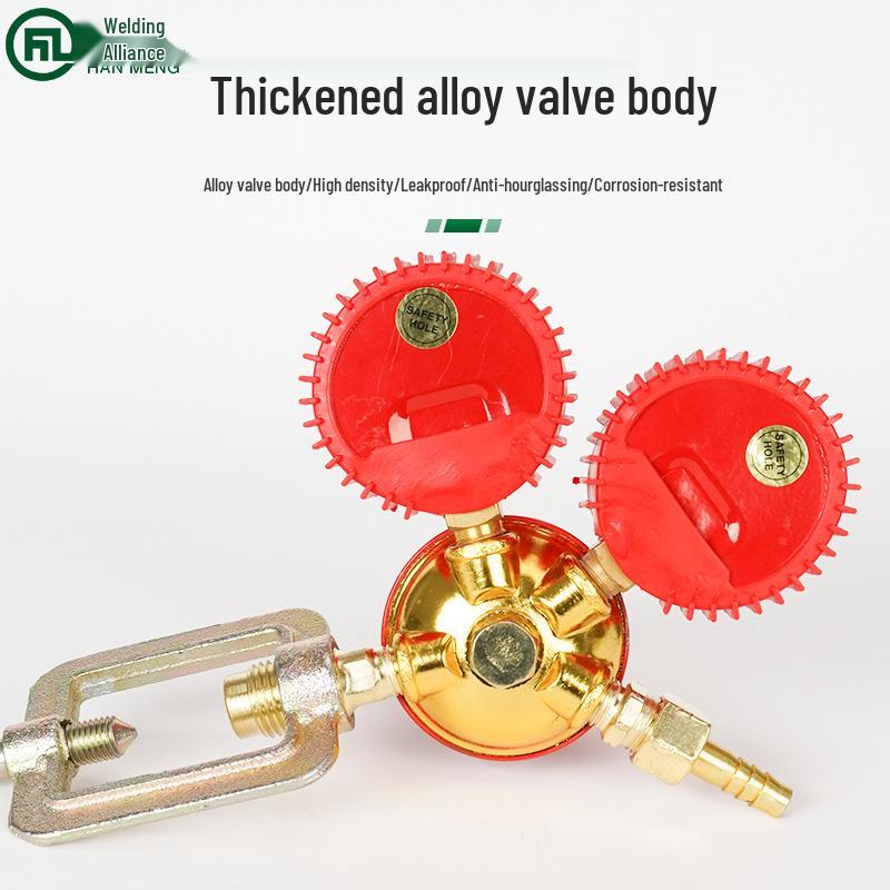 Shockproof Acetylene Regulator Valve with Leakproof Pressure Gauge