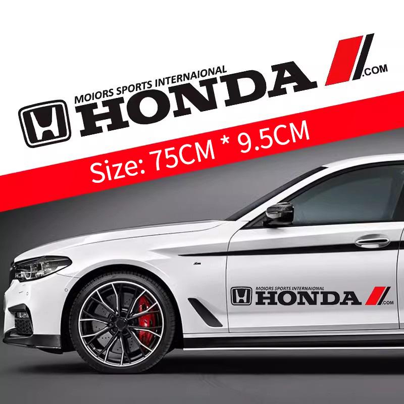

Car Door Side Sticker Cool Decal Styling Decoration For Honda Civic Accord CRV Fit Jazz nc750x cb500x Odyssey Insight Vezel City