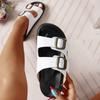 Fashion Women Slippers Brand Couples Summer Shoes Women Open Toe Platform Beach Slippers Serpentine Buckle Casual Sandals Slides Women