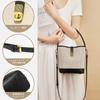 FOXLOVER Bucket Shoulder Crossbody Fabric Women's Bag, Handbag, Bag, Bag, Cute, Lightweight, Small, (Black)