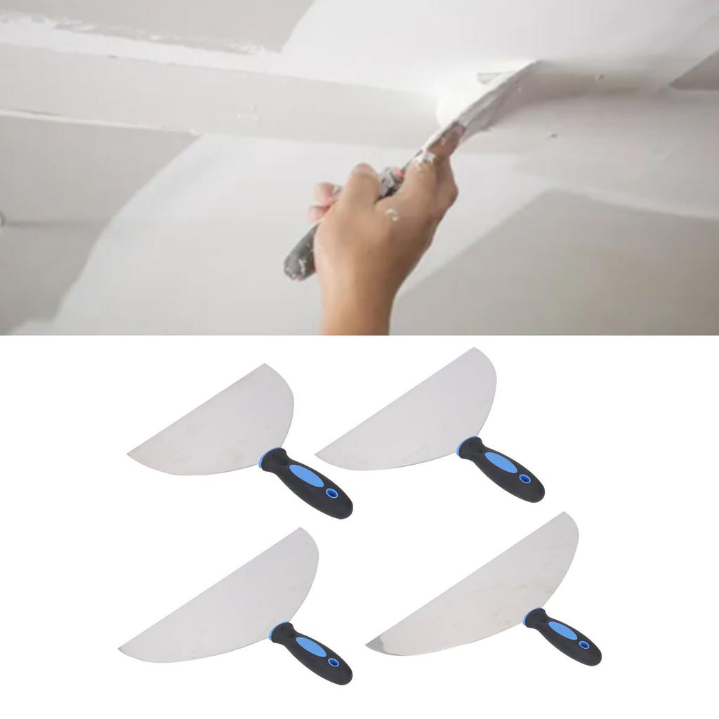 Tool Stainless Steel Putty Scraper Wallpaper Paint Decals Plaster Scraper with Hanging Hole for Drywall Repair