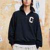 New Converse Sweatshirt Unisex Black 10026553-A01