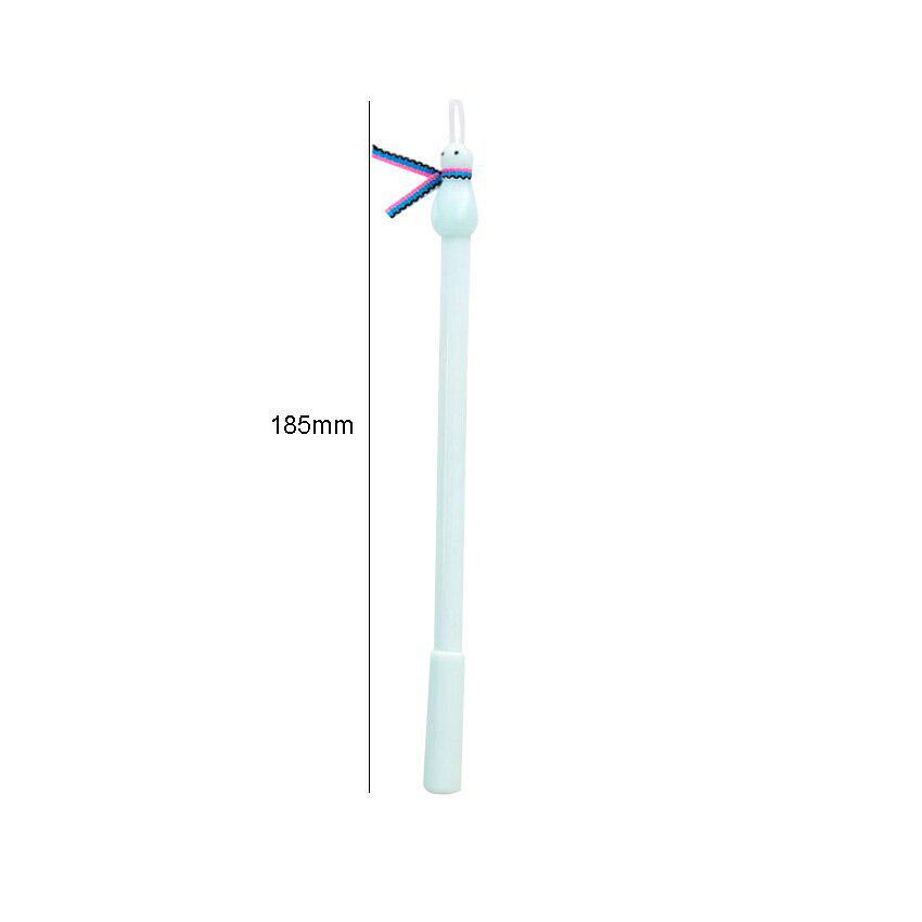 3 buc / Lot Desene Animate Drăguț Bavetă Iepure cu Urechi Lungi Pix cu Gel Negru 0,5 mm Rechizite Școlare de Birou Papetărie