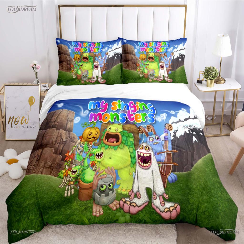 Comforter Funny My Singing Monster All Season Comforter Bedding Sets Soft And S Single/Double/Queen/King