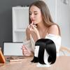 Female Styrofoam Mannequin Manikin Head Model Lightweight Foam Hat Wig Hair Glasses Display Stand Rack For Wigs Styling Props