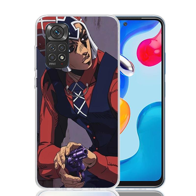 JoJo Adventure Guido Mista Phone Case For Xiaomi Redmi Note 15 14 13 12S 12 Pro Plus 11S 11E 11 11T 10S 10 Art Soft Pattern Cove