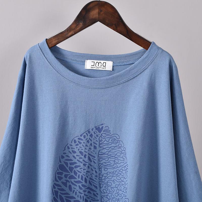 Women's Casual Loose Mid-Length Short-Sleeve T-Shirt