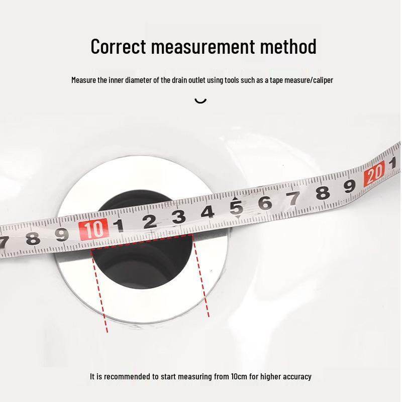 Universal Rubber Drain Stopper for Sinks, Bathtubs, and Pools