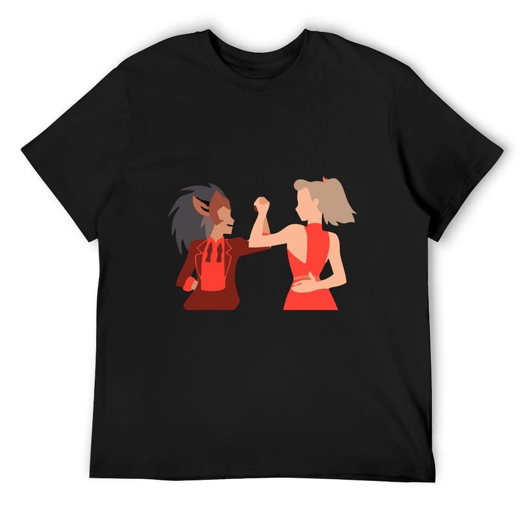Catra and Adora - She-ra T-Shirt Anime Figures Shirts Graphic Tee Street Wear Men's T-shirts