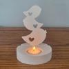 Silicone Molds Rabbit Candle Holder Resins Molds DIY Flame Candlesticks Mould