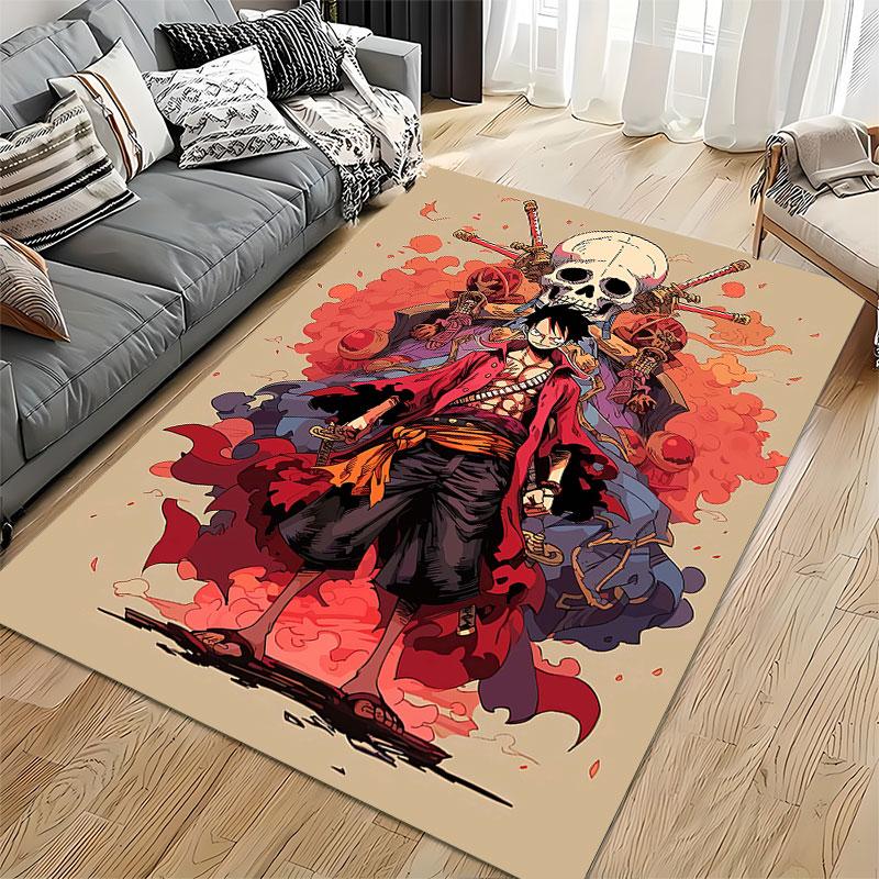 Pirate Skull Hero Design Carpet suitable as a non-slip mat for the living room or bedroom sofa