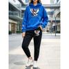 Peace Dove Rose Enjoy The Wind Print Y2K Women'S Hoodie Set Casual Pocket Jogging Pants Loose