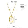 Rose Flower Pendant Titanium Steel Necklace - Fashionable, Colorfast French Mirror Clavicle Chain with Niche Design.