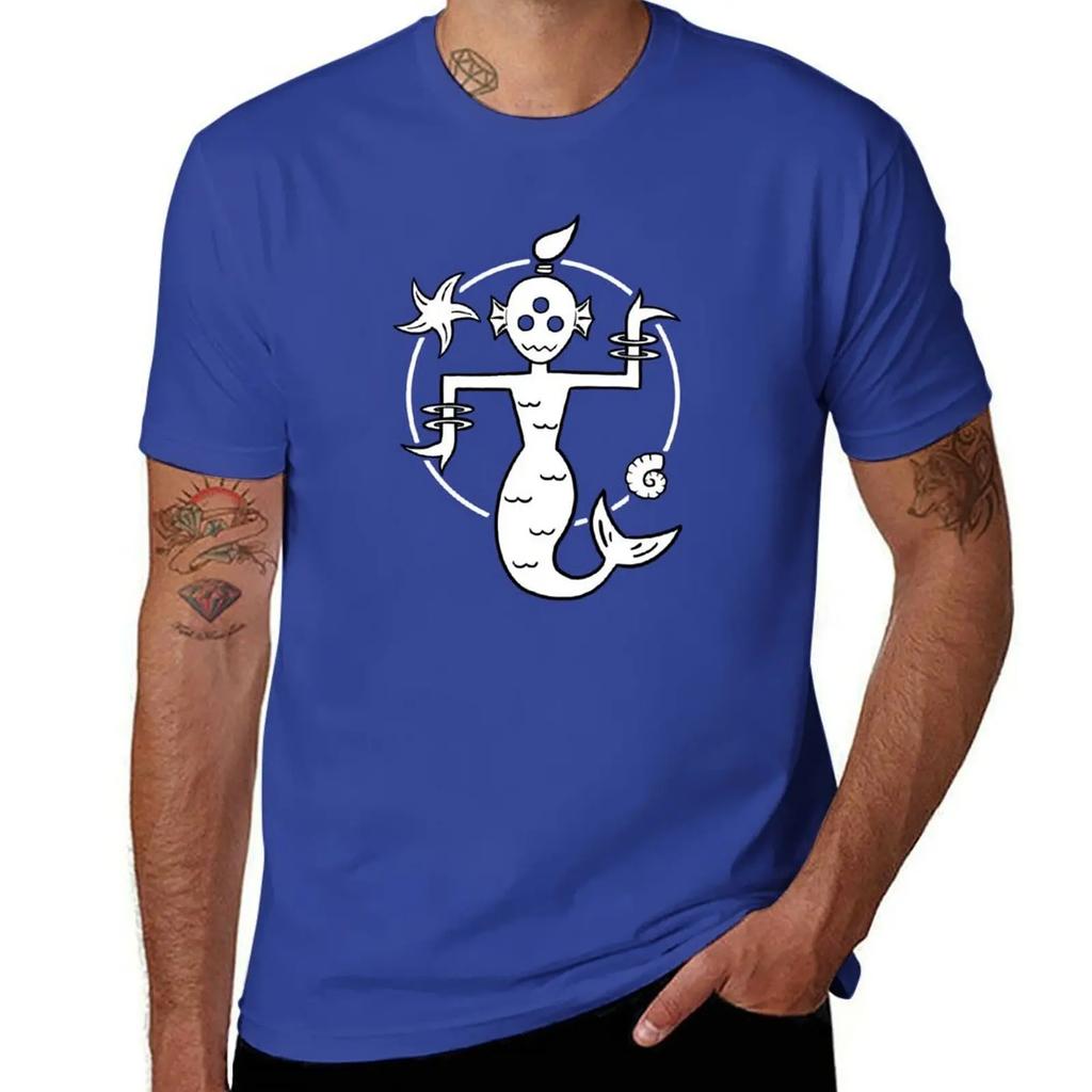 Alien Mermaid Deity T-Shirt rapper graphic tees plus size clothes anime t shirts mens workout shirts