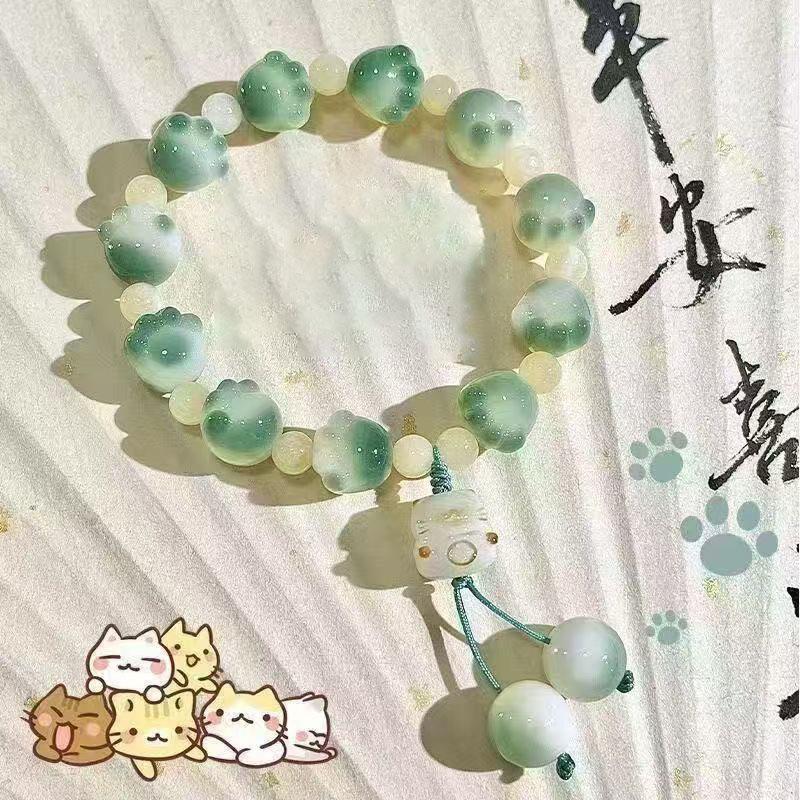 Cat Claw Style Beaded Bracelet for Women Handmade Jewelry Fashion Accessory Birthday PParty Gifts for Friends