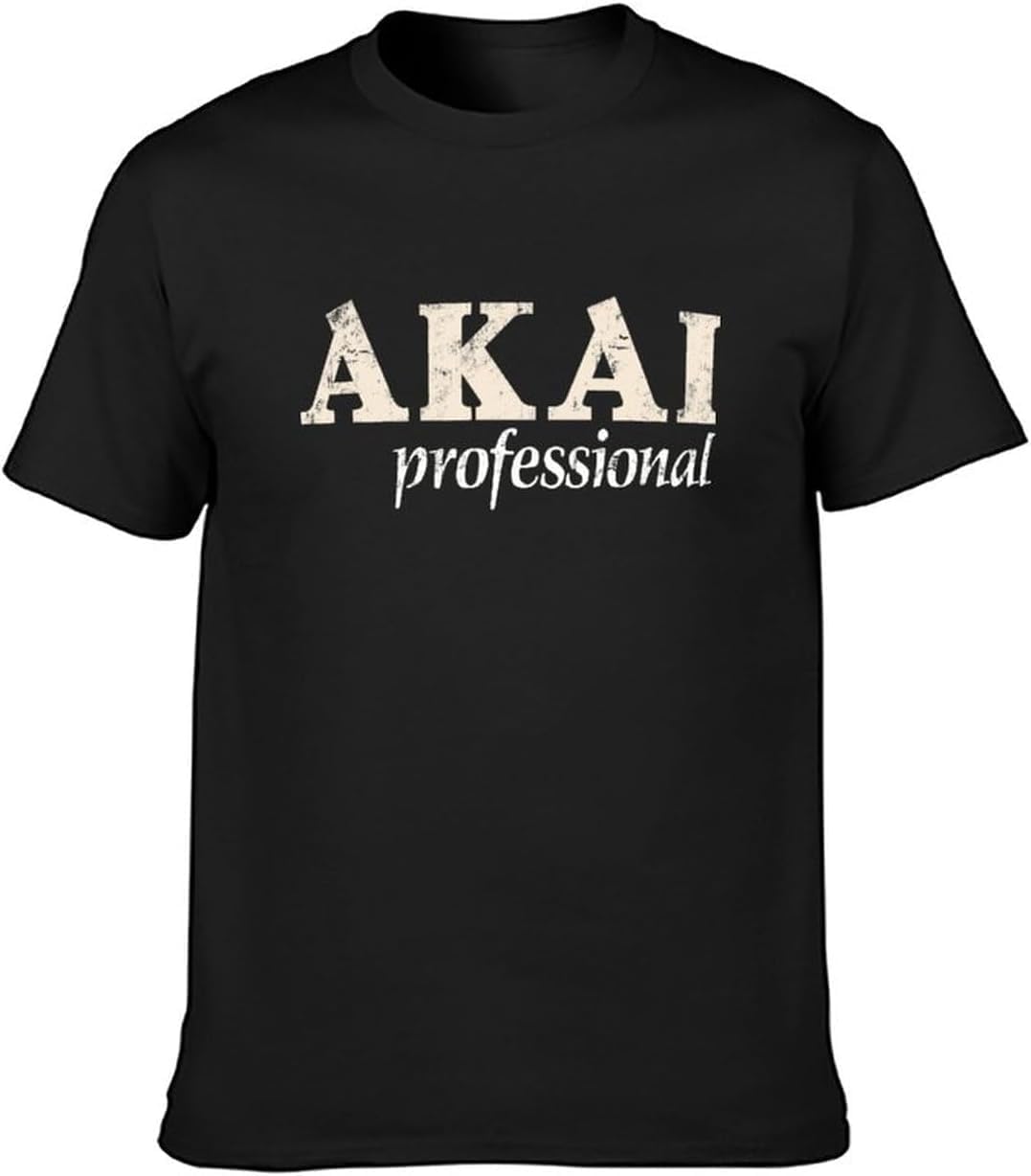 Akai Retro MPC Hip Hop Mens Black T-Shirt L