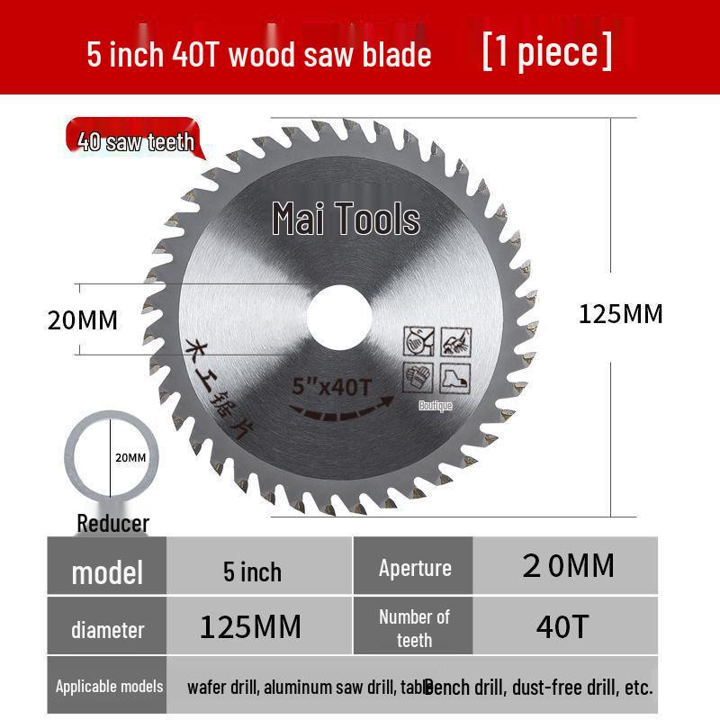 High Hardness Aluminum-Wood Dual-Purpose Saw Blade with Sharp Alloy Teeth for Woodworking and Ecological Boards