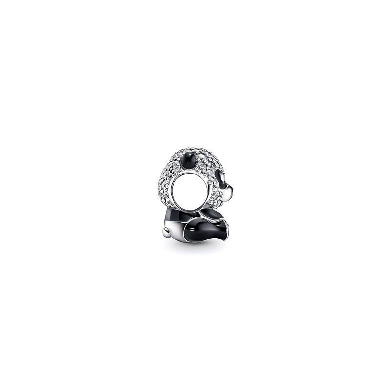 Pandora MOMENTS Fashionable, Exquisite and Versatile Sparkling Cute Panda 925 Silver Accessories Women's 790771C01