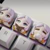 Frieren Anime 3D Gedruckte Harz Tastenkappen - Handbemalte Benutzerdefinierte Mechanische Tastatur Tastenkappen für Gaming Schreibtisch Setup