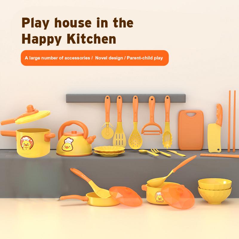 Children'S Simulated Kitchen Toy Set Fruit Vegetable Cutting Set Stir Fry Induction Cooker Set Complete Set Kitchen Utensils
