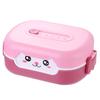 Lunch Box Durable Cartoon Design Bento Box Leak-Proof Double-layer Insulation Food Container for Kids Adults