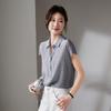 SOFSIL 2026 Summer 100% Silk Printed Lapel Shirt
