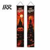 Party Hanging Decoration Halloween Porch Sign Banner, Pumpkin Ghost Awning Wall Decorative Accessory Door Decoration, Front Wreath Banner Yard Festive