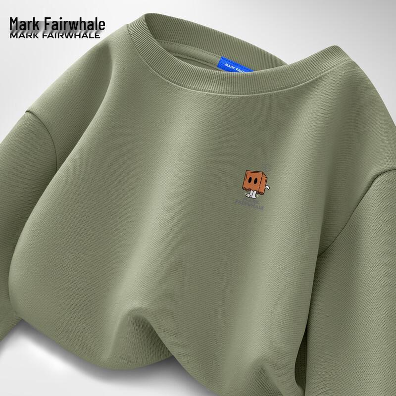 

Мужской свитшот Mark Fairwhale 2025 Осень с круглым вырезом, свободного кроя 2XL (185)