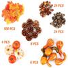 Decorazione Autunnale Raccolta, Zucca Mini Assortita, Pigne e Ghiande per Feste Festive di Halloween, Forniture per Decorazioni