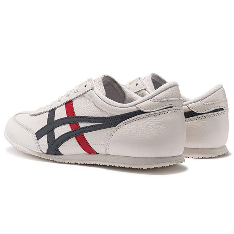 Onitsuka Tiger Machu Racer Cream Black Red Unisex Low Top Leather Retro Lifestyle Sneakers 1183B770-100