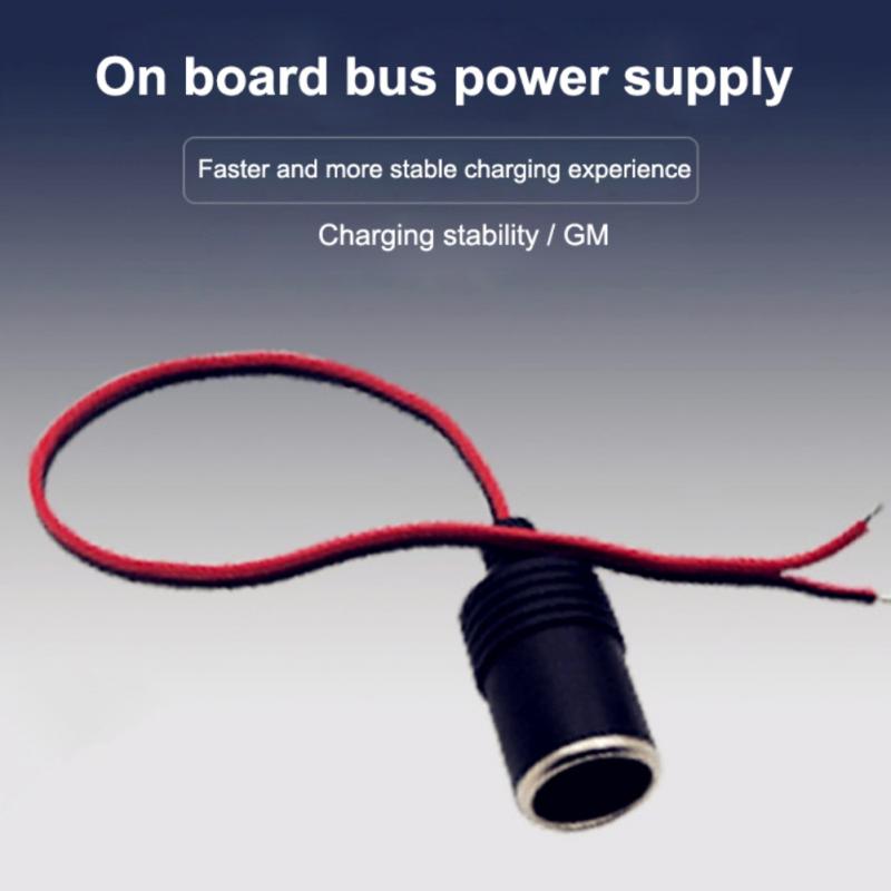 

10A120W Car Cigarette Lighter Female Socket Pure Copper High Power Car Charger Base Power Conversion Car Accessories